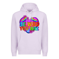Lilac be who you are Premium Hoodie - HRA Design Shop