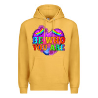 Mustard be who you are Premium Hoodie - HRA Design Shop