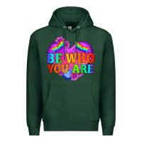 Sports Green be who you are Premium Hoodie - HRA Design Shop