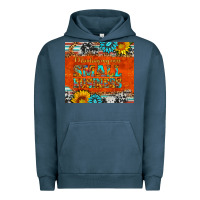 Pigment Midnight Navy minding my own small business Urban Hoodie - HRA Design Shop