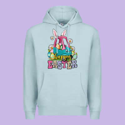Happy Easter Toddler Car Premium Hoodie Designed By Oliviacreatesart