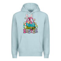 Blue Mist Happy Easter toddler car Premium Hoodie - OliviaCreatesArt