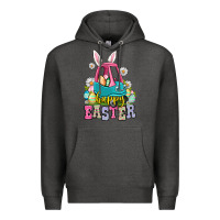 Charcoal Heather Happy Easter toddler car Premium Hoodie - OliviaCreatesArt