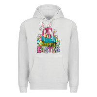 Dove Grey Happy Easter toddler car Premium Hoodie - OliviaCreatesArt