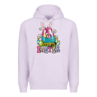 Lilac Happy Easter toddler car Premium Hoodie - OliviaCreatesArt