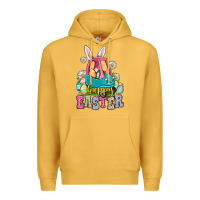 Mustard Happy Easter toddler car Premium Hoodie - OliviaCreatesArt