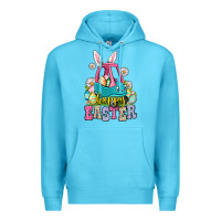Ocean Blue Happy Easter toddler car Premium Hoodie - OliviaCreatesArt