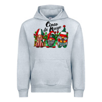 Heather Grey cinco de mayo mexican flag gnomes Urban Hoodie - RacoonDesign