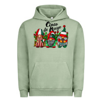 Pigment Oil Green cinco de mayo mexican flag gnomes Urban Hoodie - RacoonDesign