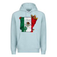 Blue Mist mexica oklahama Premium Hoodie - CowhideDigitalArt