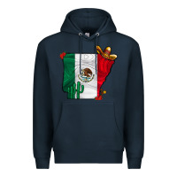 Navy mexica oklahama Premium Hoodie - CowhideDigitalArt