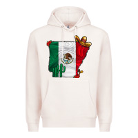 Pale Pink mexica oklahama Premium Hoodie - CowhideDigitalArt
