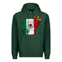 Sports Green mexica oklahama Premium Hoodie - CowhideDigitalArt