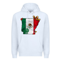 White mexica oklahama Premium Hoodie - CowhideDigitalArt