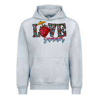 Heather Grey love summer Urban Hoodie - CowhideDigitalArt