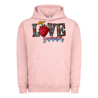 Pigment Salmon love summer Urban Hoodie - CowhideDigitalArt