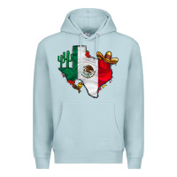 Blue Mist mexica texas Premium Hoodie - CowhideDigitalArt