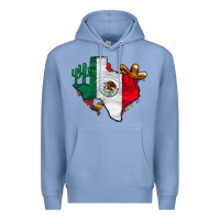 Colony Blue mexica texas Premium Hoodie - CowhideDigitalArt