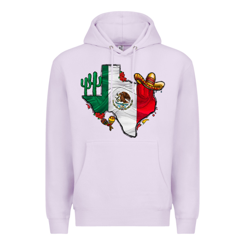 Mexica Texas Premium Hoodie by CowhideDigitalArt | Teevron