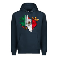 Navy mexica texas Premium Hoodie - CowhideDigitalArt