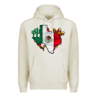 Oatmeal Heather mexica texas Premium Hoodie - CowhideDigitalArt