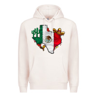 Pale Pink mexica texas Premium Hoodie - CowhideDigitalArt
