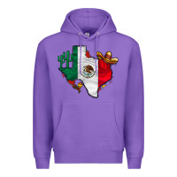 Purple mexica texas Premium Hoodie - CowhideDigitalArt