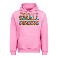 Fuchsia Pink minding my own small business Urban Hoodie - HRA Design Shop
