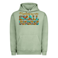 Pigment Oil Green minding my own small business Urban Hoodie - HRA Design Shop