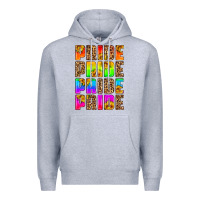 Heather Grey pride pride pride pride Premium Hoodie - HRA Design Shop