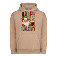 Pigment Burro happy holiday santa claus christmas Urban Hoodie - FaDigitalArtStudio