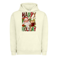 Pigment Pistachio happy holiday santa claus christmas Urban Hoodie - FaDigitalArtStudio