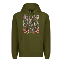 Army Green Easter Day Happy Easter y'all Premium Hoodie - OliviaCreatesArt