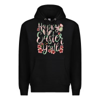 Black Easter Day Happy Easter y'all Premium Hoodie - OliviaCreatesArt