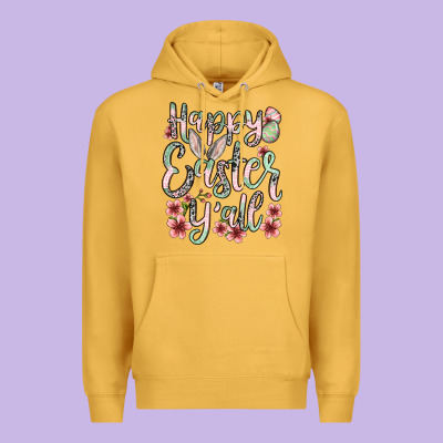 Easter Day Happy Easter Y'all Premium Hoodie Designed By Oliviacreatesart