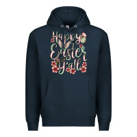 Navy Easter Day Happy Easter y'all Premium Hoodie - OliviaCreatesArt