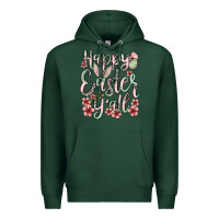 Sports Green Easter Day Happy Easter y'all Premium Hoodie - OliviaCreatesArt