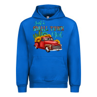 Cobalt just a small town girl with car Urban Hoodie - HRA Design Shop