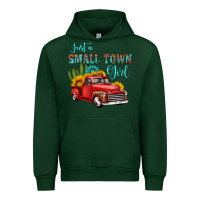 Forest Green just a small town girl with car Urban Hoodie - HRA Design Shop