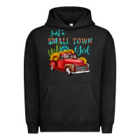 Pigment Black just a small town girl with car Urban Hoodie - HRA Design Shop
