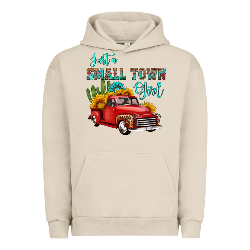Just A Small Town Girl With Car Urban Hoodie by HRA Design Shop | Teevron
