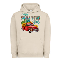 Pigment French Oak just a small town girl with car Urban Hoodie - HRA Design Shop