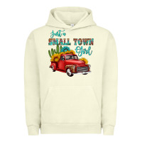 Pigment Pistachio just a small town girl with car Urban Hoodie - HRA Design Shop