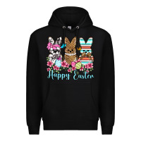 Black Happy Easter western peeps Premium Hoodie - OliviaCreatesArt