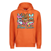 Carrot Happy Easter western peeps Premium Hoodie - OliviaCreatesArt