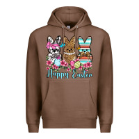 Chestnut Happy Easter western peeps Premium Hoodie - OliviaCreatesArt