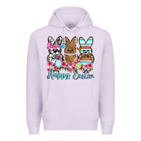 Lilac Happy Easter western peeps Premium Hoodie - OliviaCreatesArt