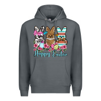 Rock Happy Easter western peeps Premium Hoodie - OliviaCreatesArt