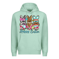 Seafoam Happy Easter western peeps Premium Hoodie - OliviaCreatesArt