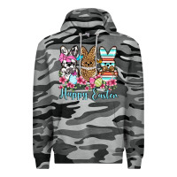 Slate Camo Happy Easter western peeps Premium Hoodie - OliviaCreatesArt